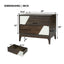 Japandi 2 Drawer Nightstand With Geometric Design