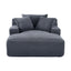 Cloudline - Oversized Chaise Lounge, Modern Comfy Couch With Full Foam Cushioning, Cozy Sleeper Sofabed