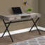 Computer Desk For Home Office, Laptop, Storage Drawers, Glossy Contemporary & Modern