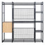 Open Style Wardrobe With Hanging Rails, Shelves And Drawers