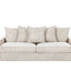 Luxe Sofa With 5 Matching Toss Pillows, Sleek Design, Spacious And Comfortable 3 Seater Couch