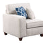 Rene - Sectional Sofa With Ottoman - Beige
