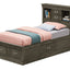Traditional Style Bookcase Storage Bed