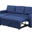 Upholstered Pull Out Sectional Sofa With Chaise