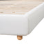 Modern Upholstered Bed Frame With Wingback Headboard