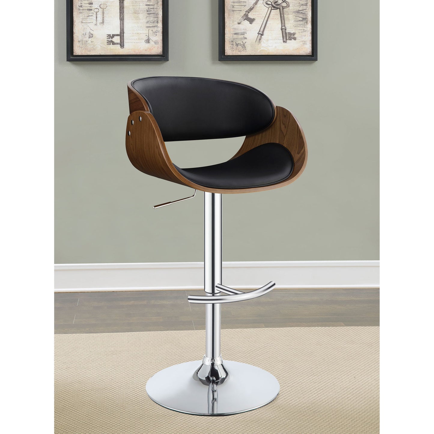 Ergonomic Adjustable Bar Stool