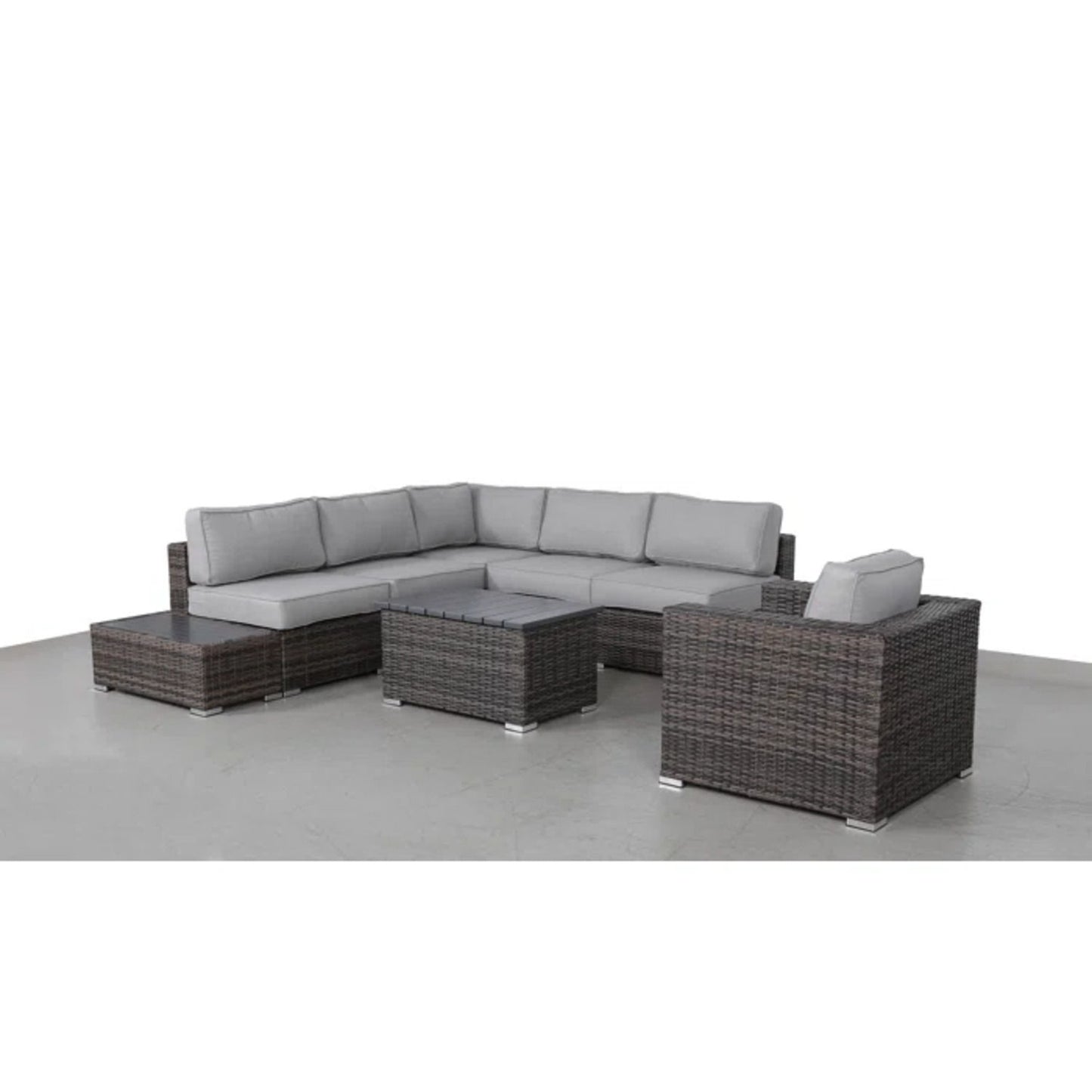Stylish Entertainment Sectional Set, Outdoor Living