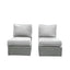 Armless Patio Chair With Cushions