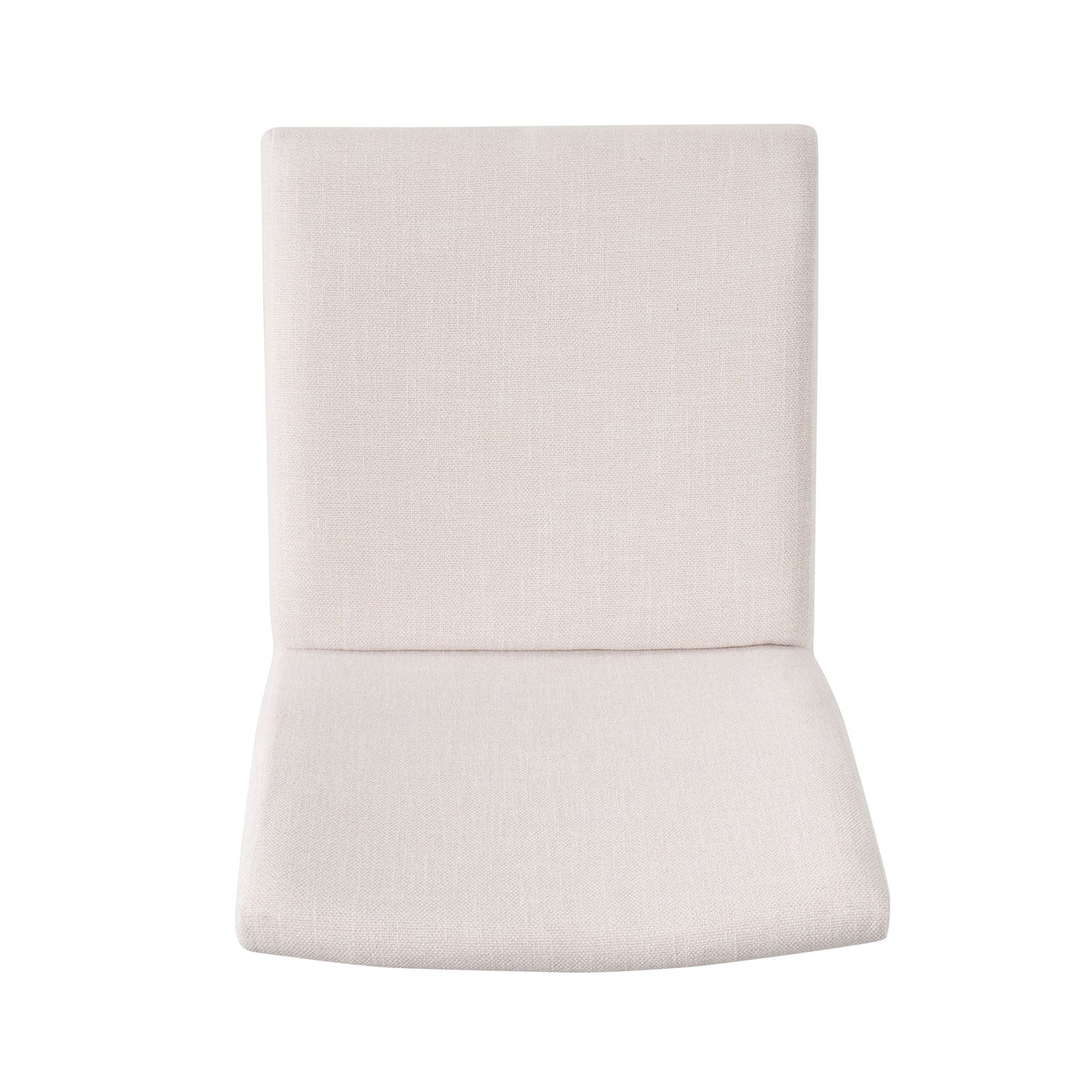 Dining Chairs With Upholstered Seat And Backrest (Set of 2) - Light Beige / Walnut