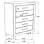 Greely - 5 Piece King Storage Bedroom Set Includes Bed, Nightstand, Dresser, Mirror & Chest - Rustic Brown