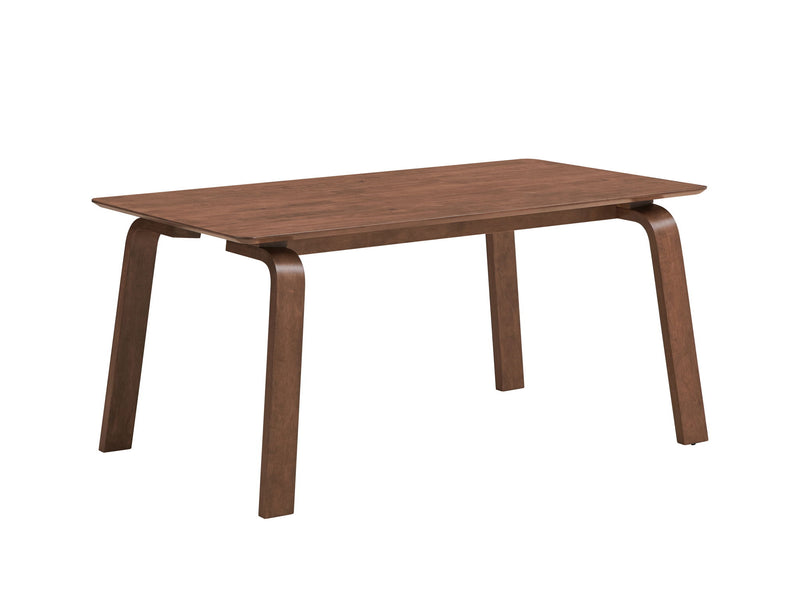 Ginny - 5 Piece With Side Chairs Dining Room Set - Walnut