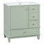 Freestanding Bathroom Vanity With Sink, Soft Close Door, 3 Drawers