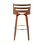 Cosini - Mid Century Modern Fixed Height Barstool With Swivel (Set of 2)