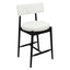 Mid Century Modern Counter Stools, Fabric Upholstered Chairs