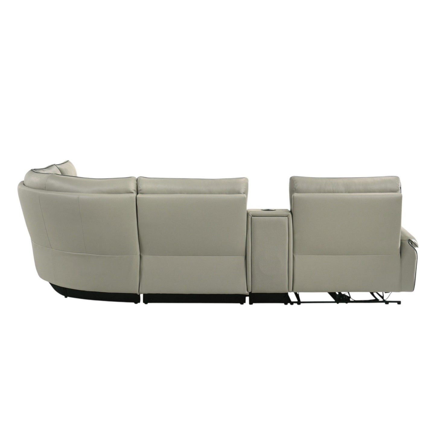 Jayke - Power Motion Sectional Sofa - Light Gray