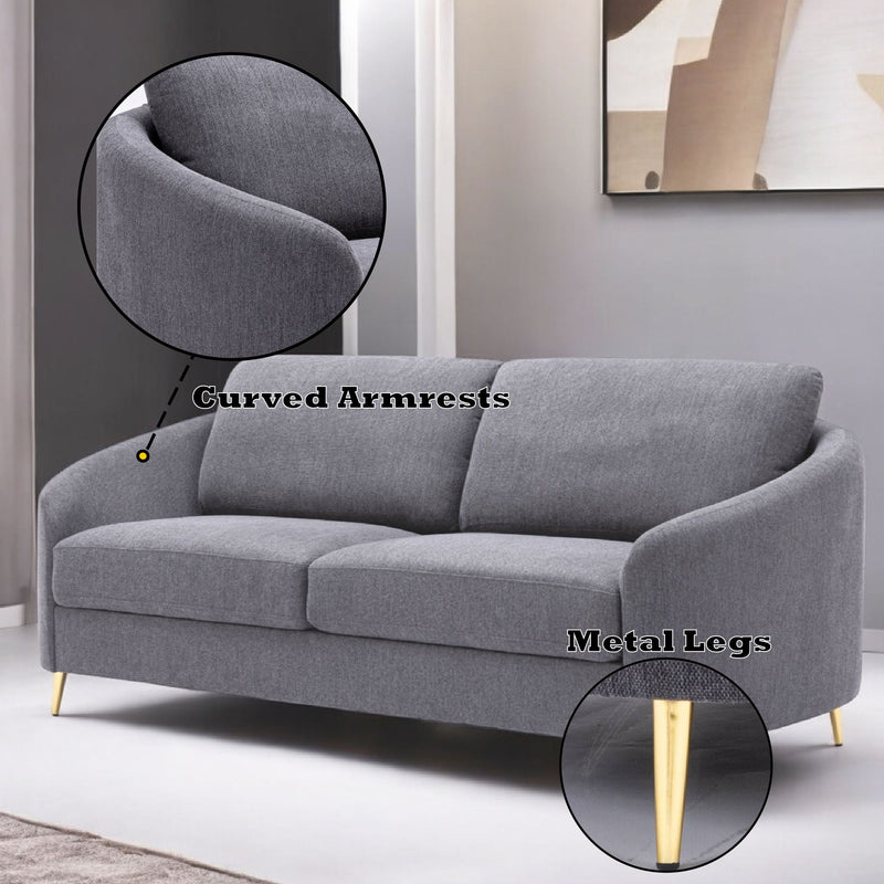 Sofa - Gray - Linen