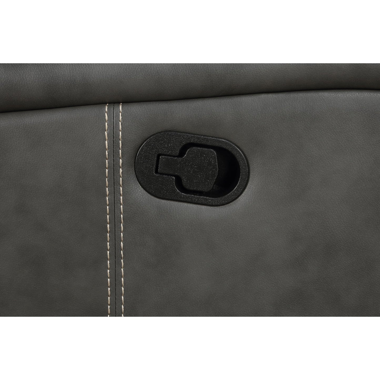 Forrest - Motion Reclining Sofa Comfort With Elegant Tufting And Wide Track Arms - Gray