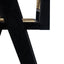 Modern Minimalist Bar Stool With Cane Seat - Black / Natural