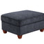 Gina - Sectional Sofa With Ottoman - Black
