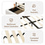 Muse - Queen Upholstered Platform Bed Frame - Ivory / Light Gray / Camel Oak