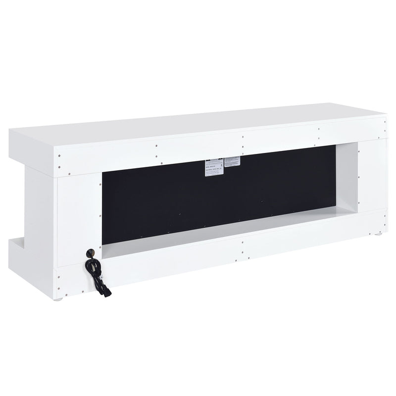 TV Stand Fireplace Console With Bluetooth Speaker