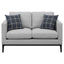 Montauk - 2 Piece Arms Living Room Set With Upholstered Seating - Light Gray