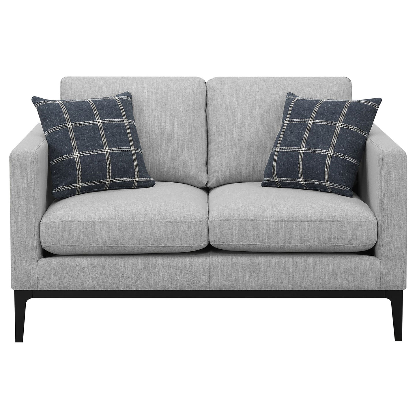 Montauk - 2 Piece Arms Living Room Set With Upholstered Seating - Light Gray