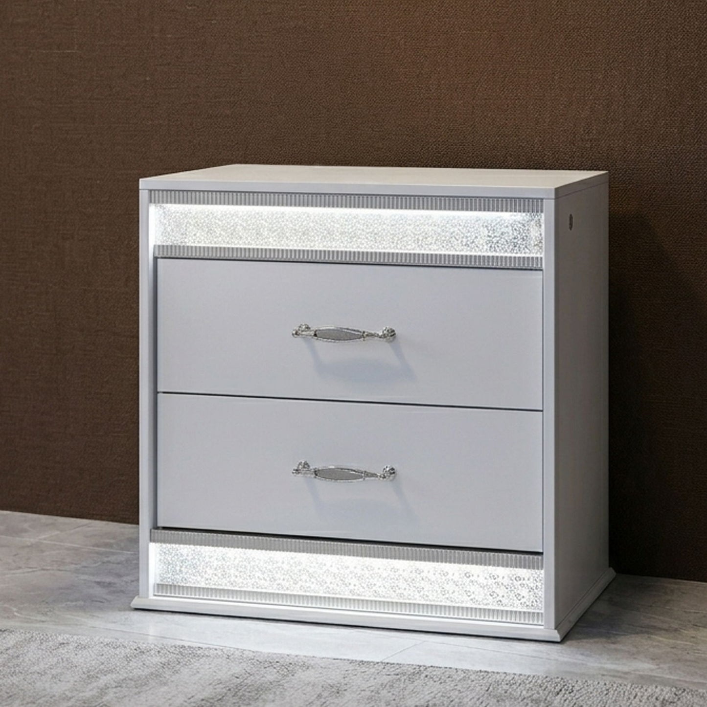 Glam - Bedroom Set With LED Headboard