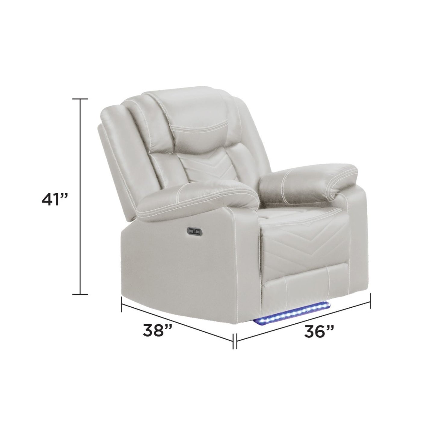 Challenger - LED Power Recliner Chair