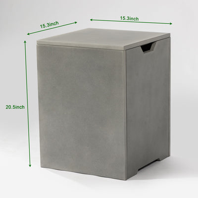 Square Propane Tank Cover Holder, Multi Functional Utility - Gray