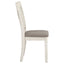 Ebers - 7 Dining Set With 2 Tone Upholstered Chairs - Vanilla White
