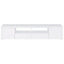 Garner - 2 Door Stand With Drawers Media Console - Gloss White