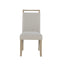 Vanilla - Real Marble Dining Table And Chair Set With Upholstery - Beige / Natural