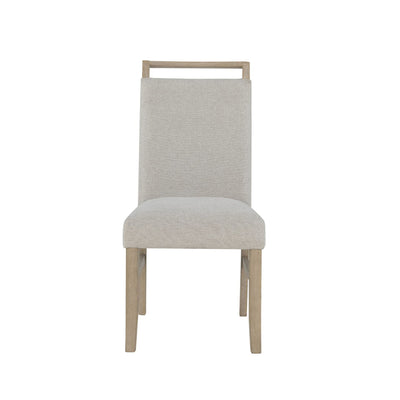Vanilla - Real Marble Dining Table And Chair Set With Upholstery - Beige / Natural