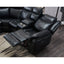 Jupiter - Leather Sectional - Black