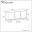 Harper - 3 Door Sideboard Buffet / Storage Cabinet - Walnut Brown