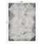 Geometrix - 5'3" X 7'3" Area Rug With Geometric, 3D Effect - Gray / Ivory
