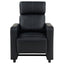 Warren - 3 Seater Reclining Home Theater - Black