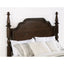 Berwick - 4 Poster Queen Bed With Serpentine Headboard - Dark Oak