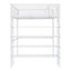 Loft Bed With 4 Tier Shelves And Storage