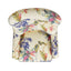 Paradise - Upholstered Arm Chair Floral Printed On Cotton - Off-White
