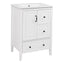 Retro Bathroom Vanity With Sink, Soft Closing Cabinet & Drawers