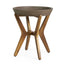 Yukon - Contemporary Side Table With Lightweight Concrete Top And Acacia Wood Frame - Gray