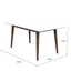Mary - Modern Style Rectangular Dining Kitchen Table