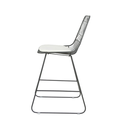 Yearning - Iron Counter Stool With Water Resistant Cushion