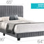 Channel Tufted Bed