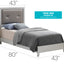 Padded Headboard Bed