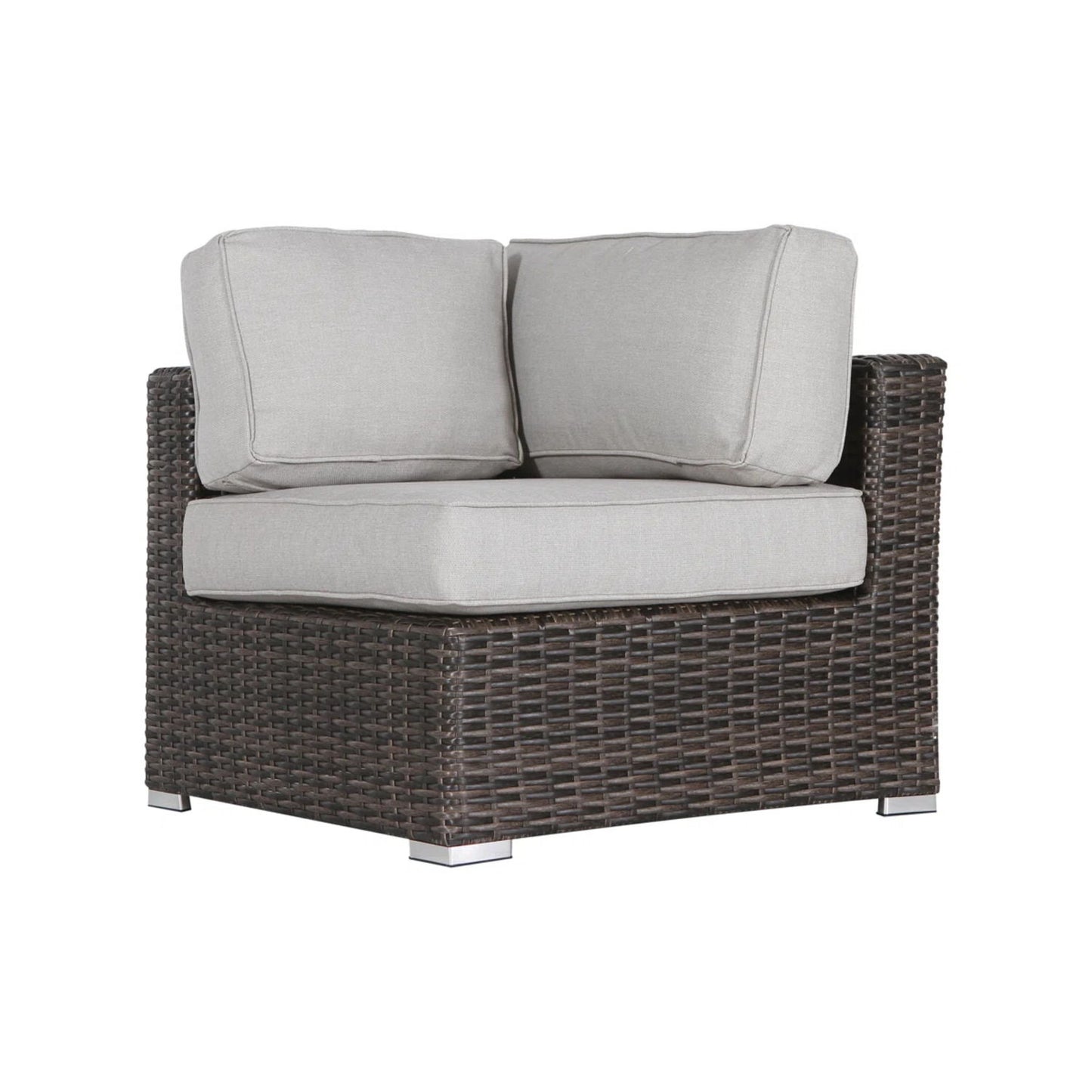 Modern Rattan Wicker Seating Group With Cushions