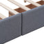 Upholstered Platform Bed With Classic Headboard And Drawers, No Box Spring Needed