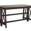Drop Leaf Table With 4 Stools - Dark Brown
